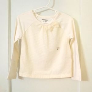 Toddler's/girl's Gymboree NWOT long sleeve creamy white lace tshirt size 2t